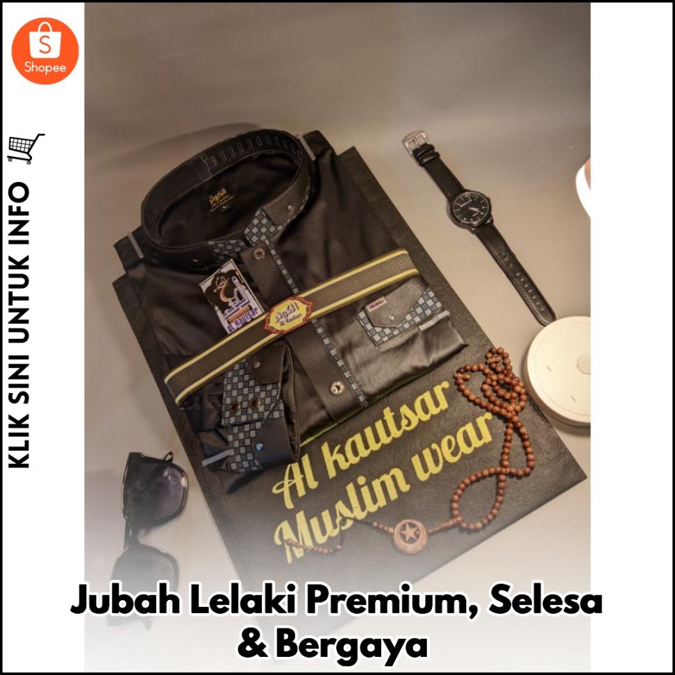 Jubah Lelaki Premium, Selesa & Bergaya