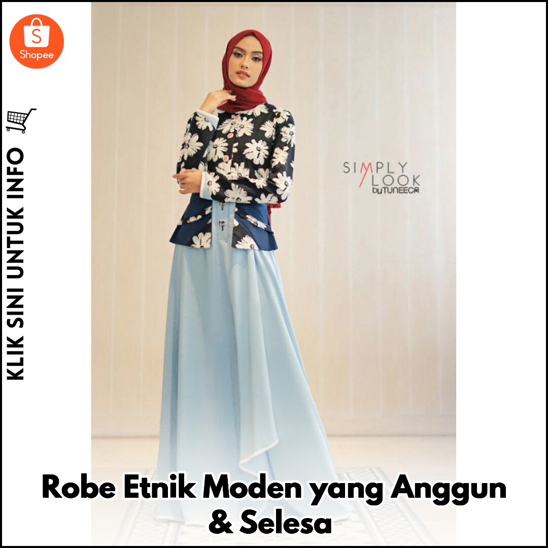Robe Etnik Moden yang Anggun & Selesa