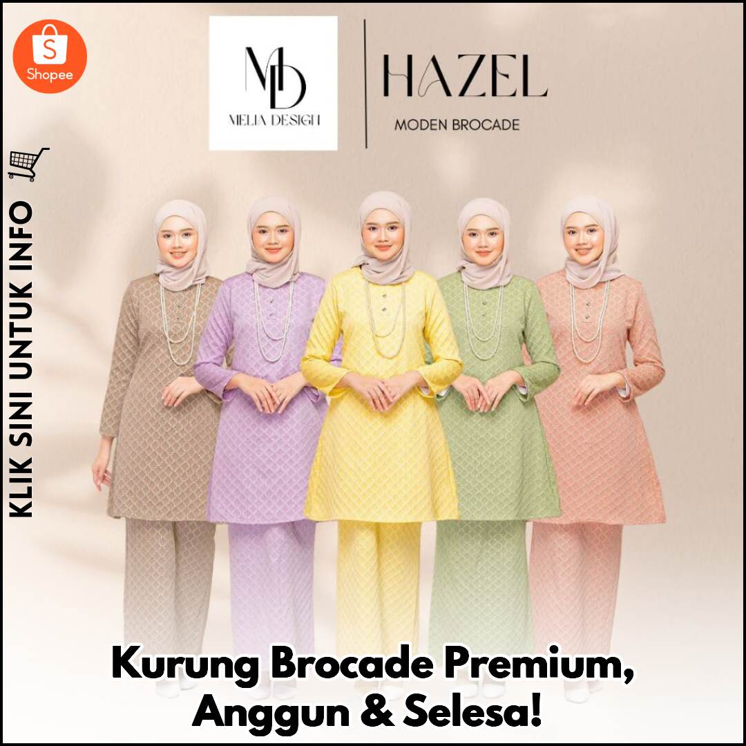 Kurung Brocade Premium, Anggun & Selesa!