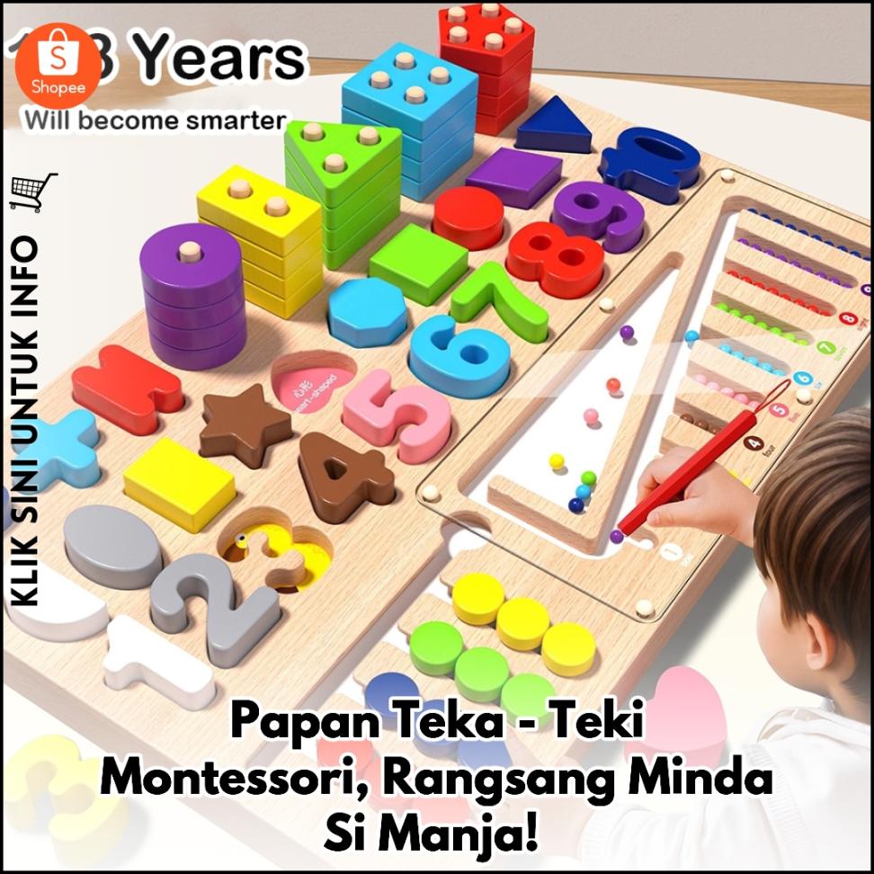 Papan Teka-Teki Montessori, Rangsang Minda Si Manja!