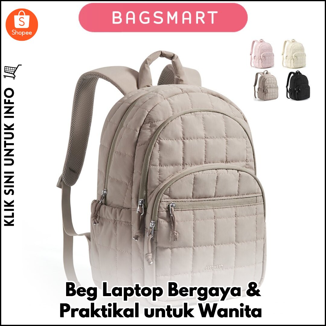 Beg Laptop Bergaya & Praktikal untuk Wanita