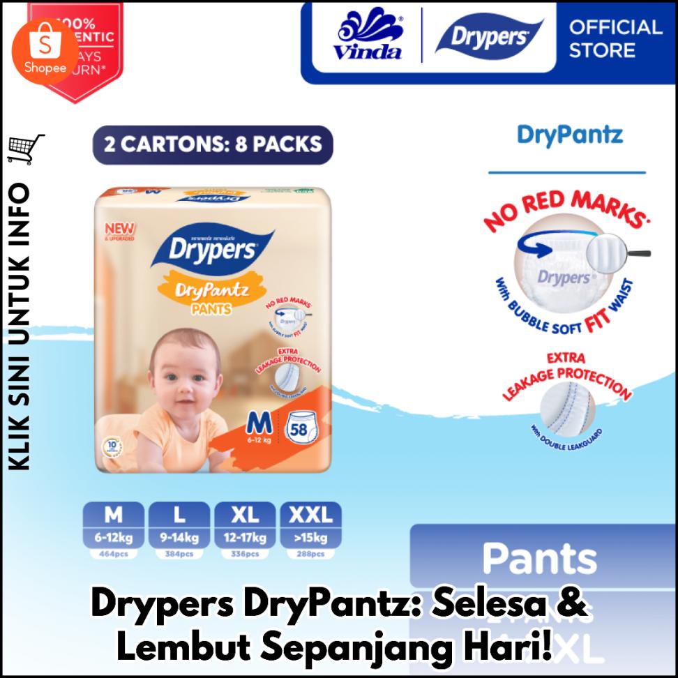 Drypers DryPantz: Selesa & Lembut Sepanjang Hari!