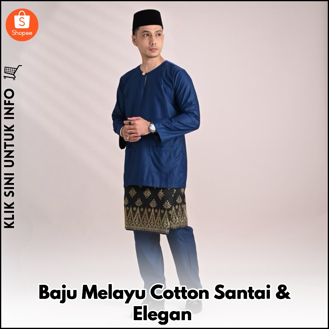 Baju Melayu Teluk Belanga Santai & Selesa