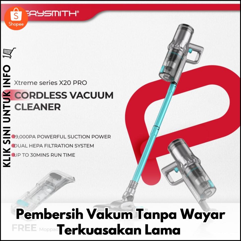 Pembersih Vakum Tanpa Wayar Terkuasakan Lama
