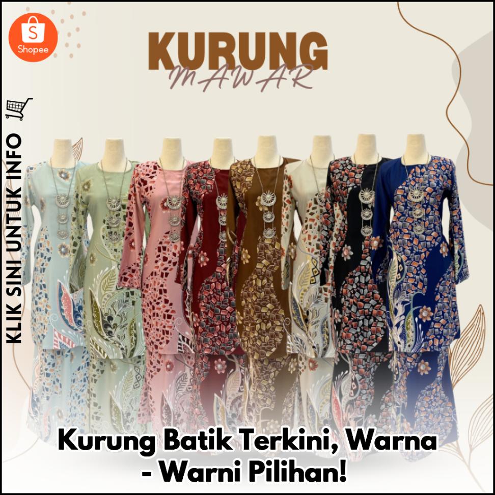 Kurung Batik Terkini, 8 Warna Menawan!