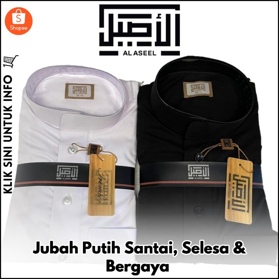 Jubah Putih Santai, Selesa & Bergaya