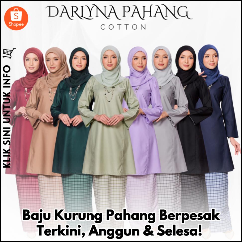Baju Kurung Pahang Berpesak Terkini, Anggun & Selesa!