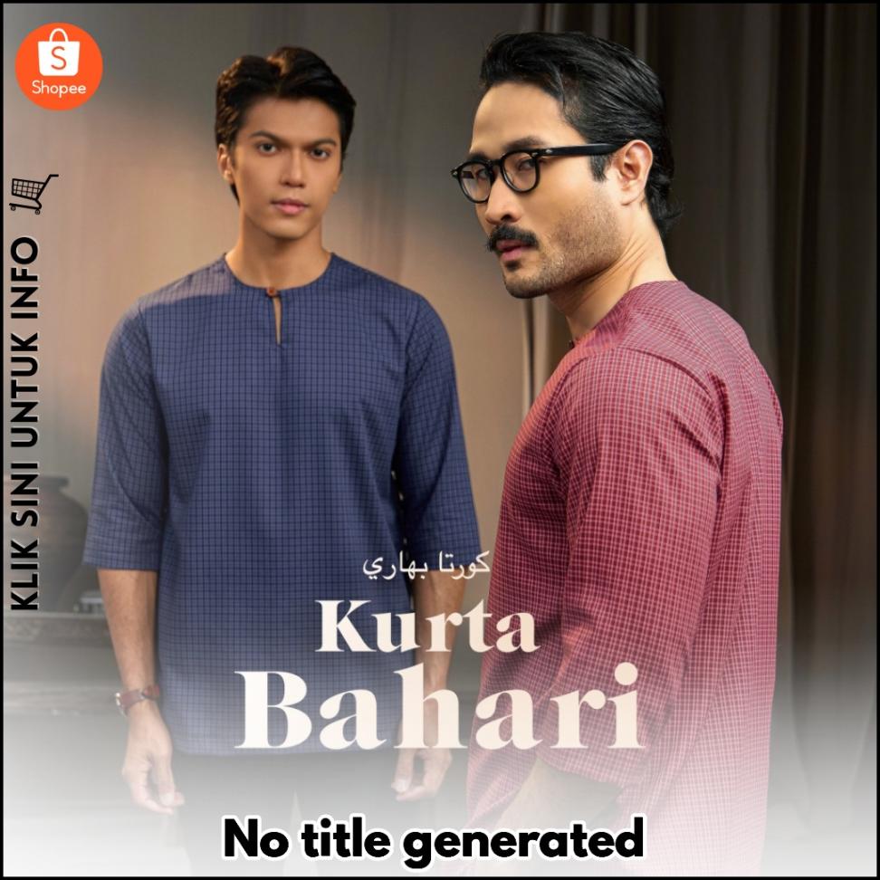 Kurta Santai Cotton Premium, Selesa Sepanjang Hari!