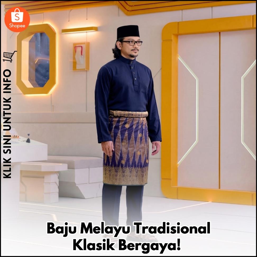 Baju Melayu Tradisional Klasik Bergaya!