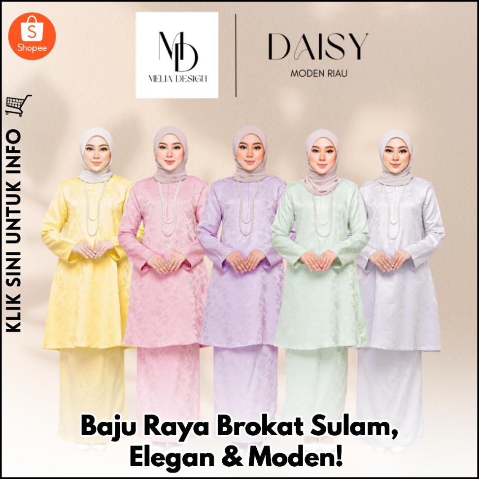Baju Raya Brokat Sulam, Elegan & Moden!