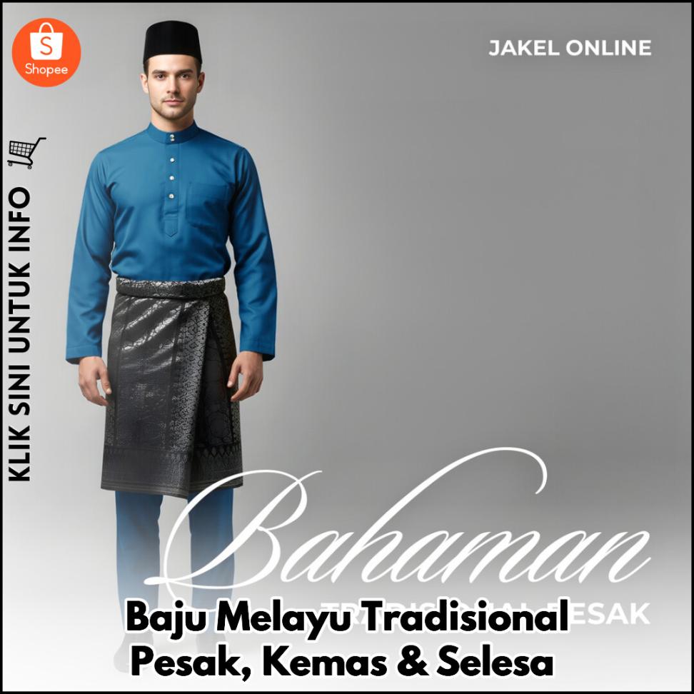 Baju Melayu Tradisional Pesak, Kemas & Selesa