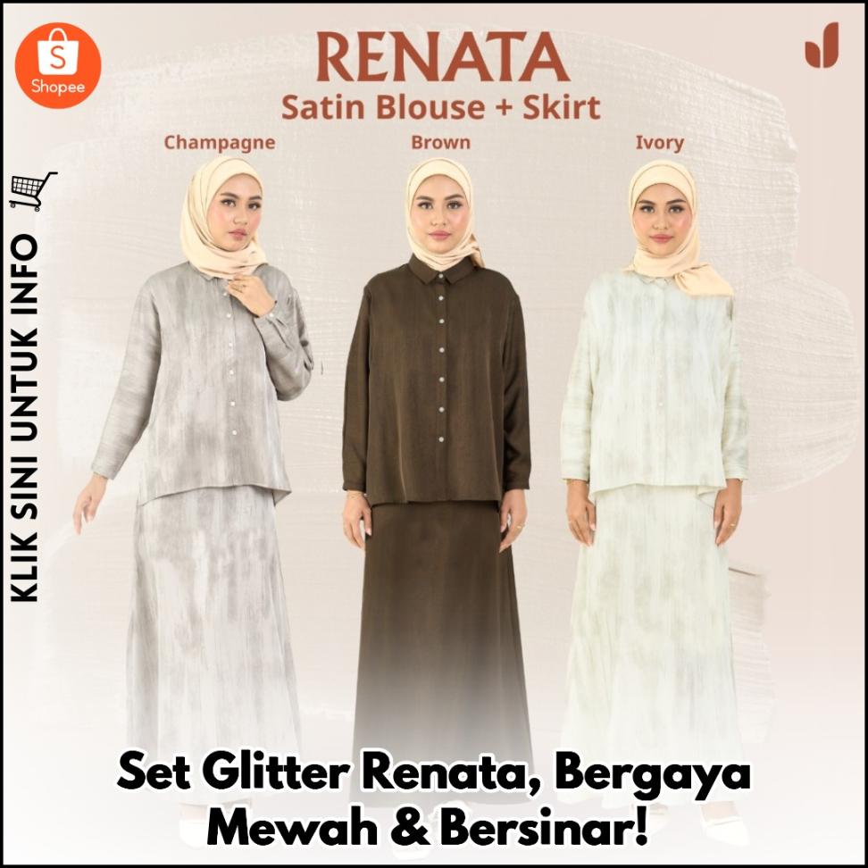 Set Glitter Renata, Bergaya Mewah & Bersinar!
