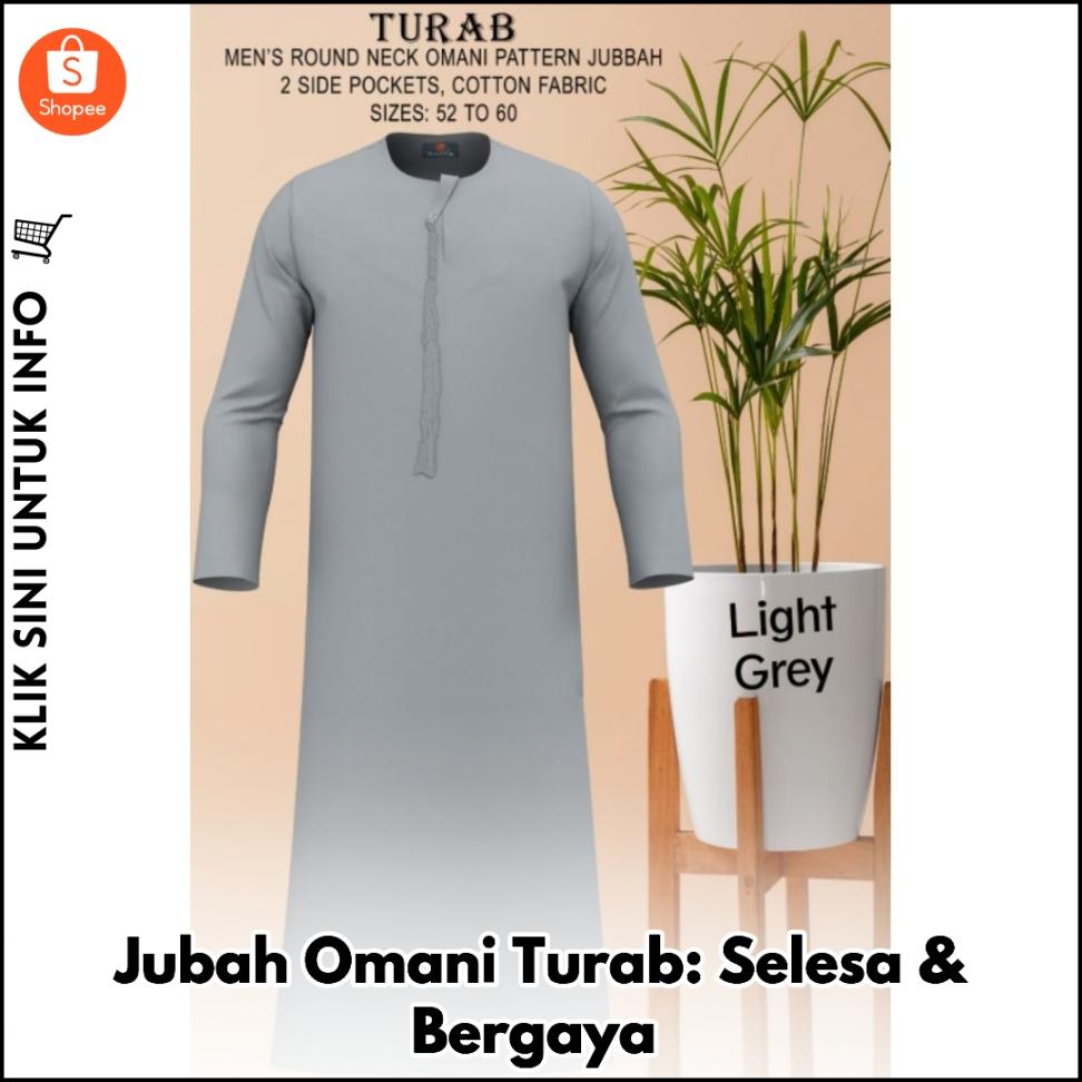 Jubah Omani Turab Premium – Gaya & Selesa!