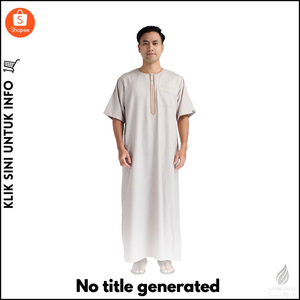 Jubah Mawlana Lelaki, Selesa & Bergaya Untuk Seharian