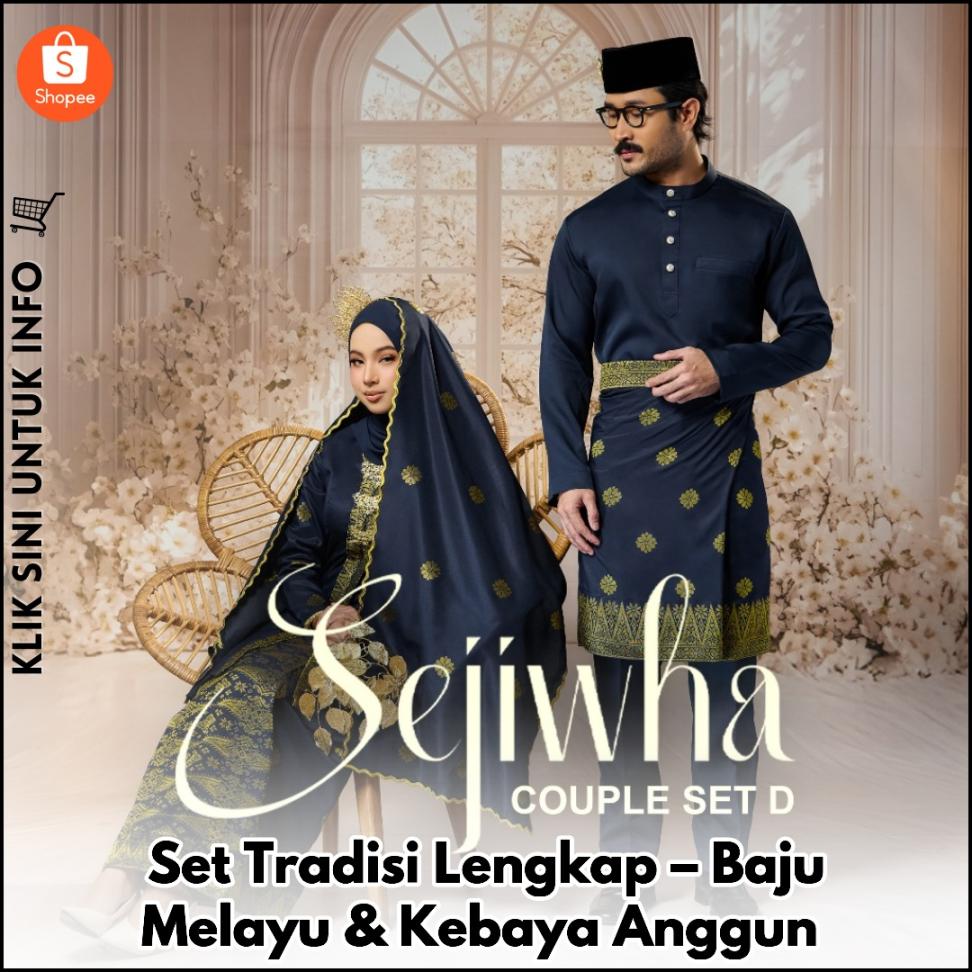 Set Tradisi Lengkap – Baju Melayu & Kebaya Anggun