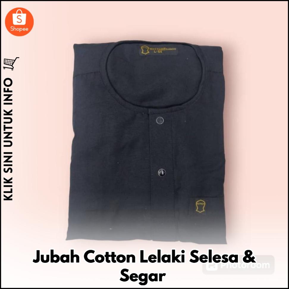 Jubah Cotton Lelaki Selesa & Segar