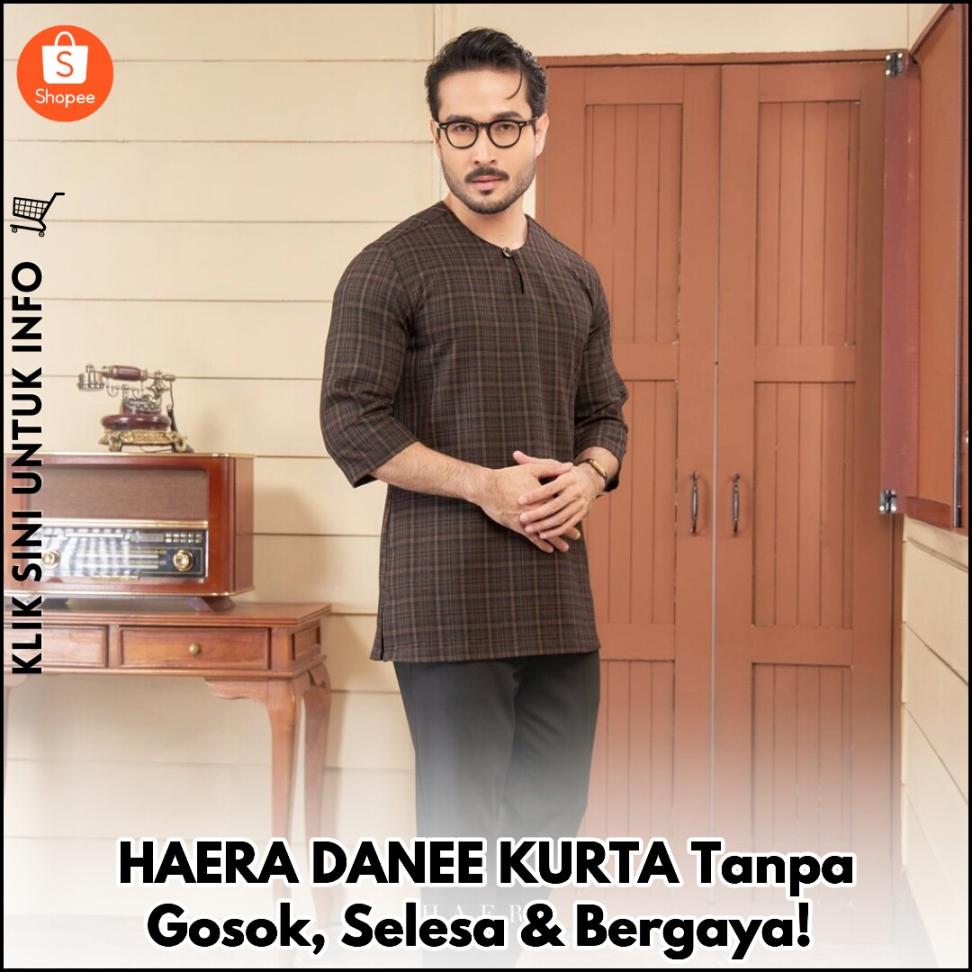 HAERA DANEE KURTA Tanpa Gosok, Selesa & Bergaya!