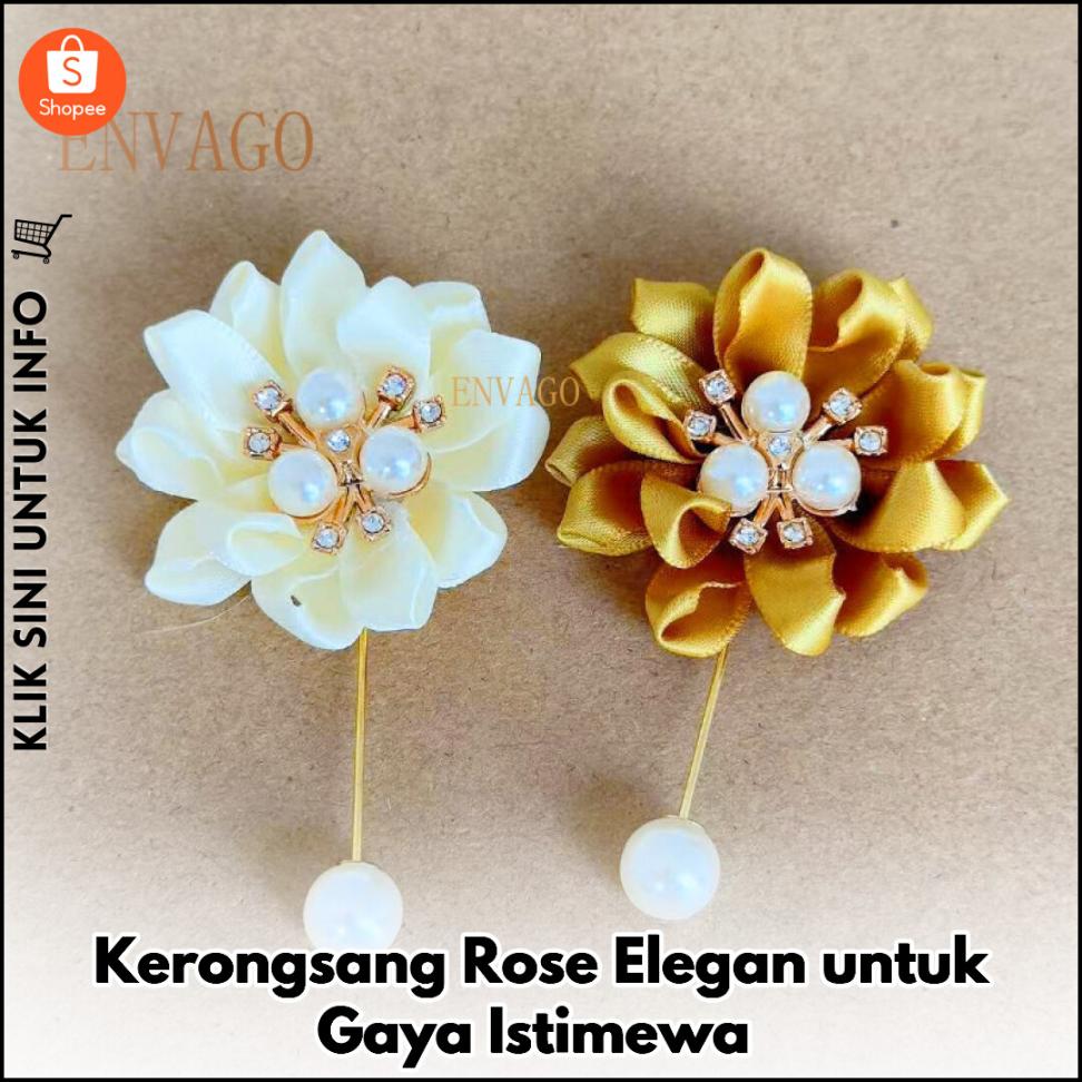 Kerongsang Rose Elegan untuk Gaya Istimewa