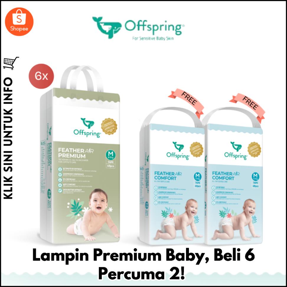 Lampin Premium Baby, Beli 6 Percuma 2!