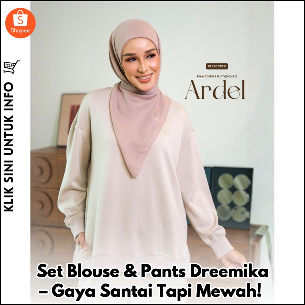 Set Blouse & Pants Dreemika – Gaya Santai Tapi Mewah!