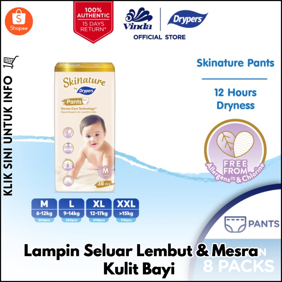 Lampin Seluar Lembut & Mesra Kulit Bayi