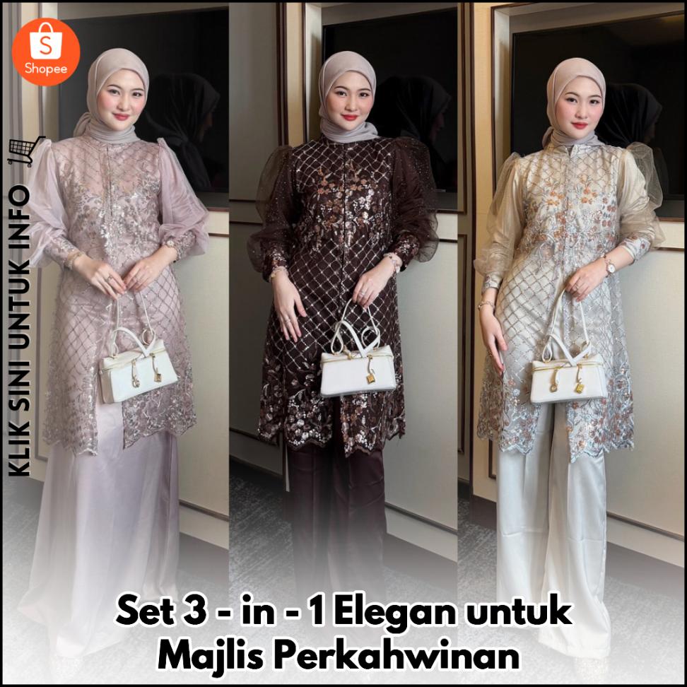 Set 3-in-1 Elegan untuk Majlis Perkahwinan