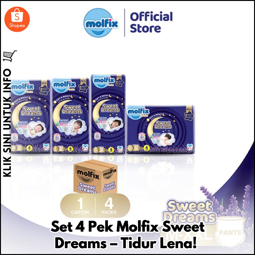 Set 4 Pek Molfix Sweet Dreams – Tidur Lena!