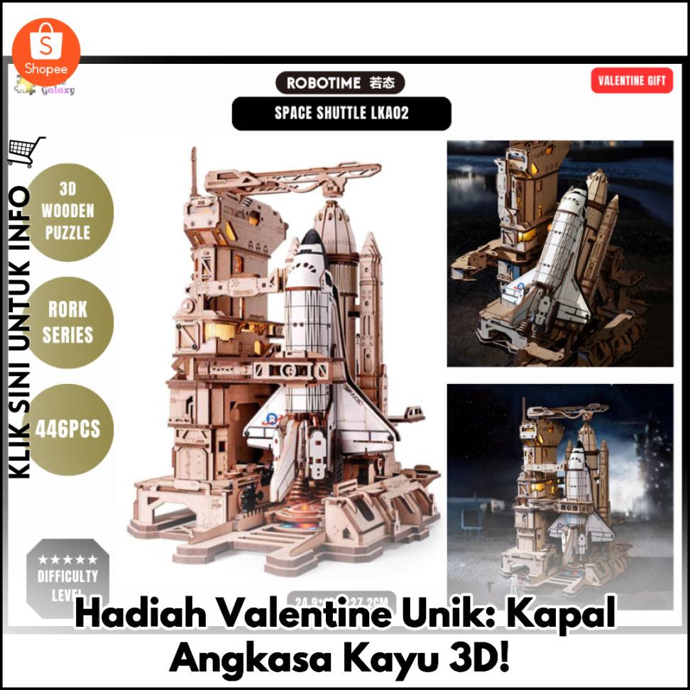 Hadiah Valentine Unik: Kapal Angkasa Kayu 3D!