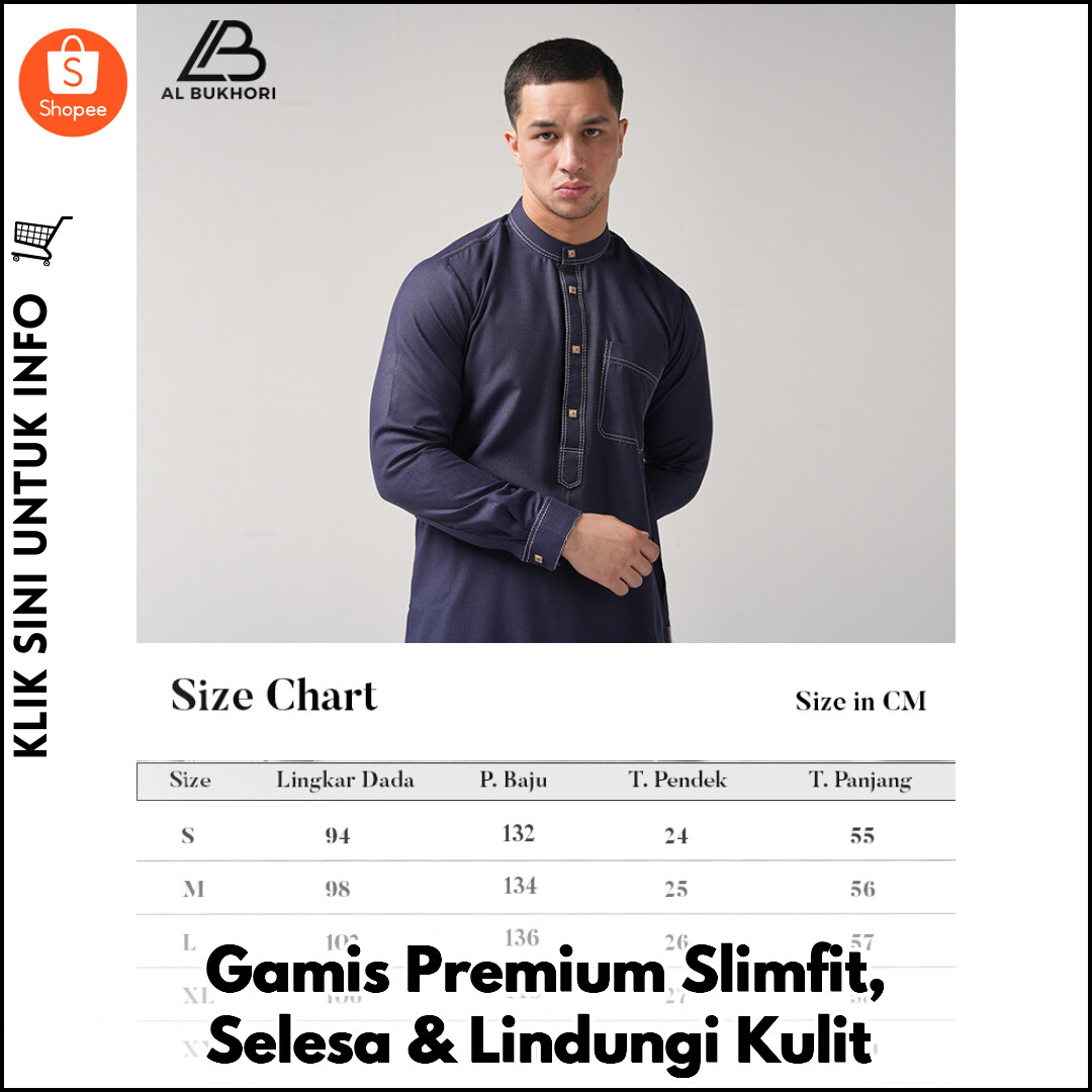 Gamis Premium Slimfit, Selesa & Lindungi Kulit
