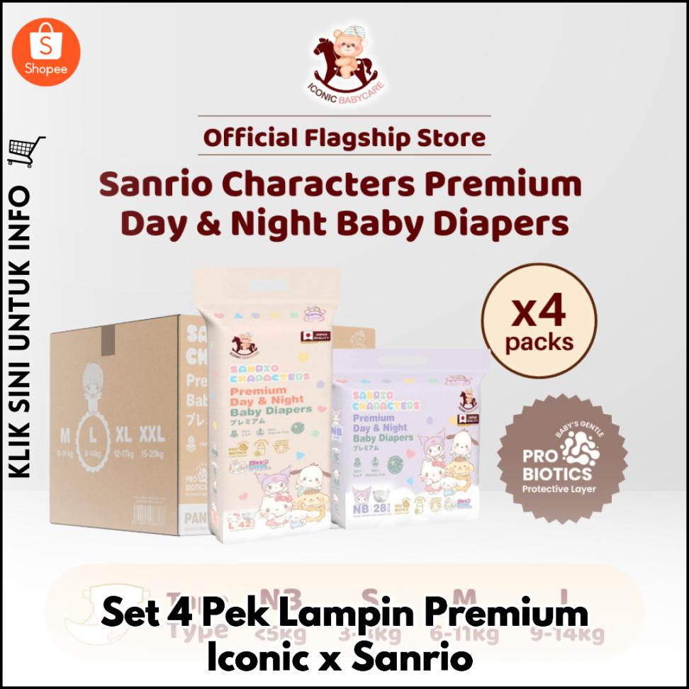 Set 4 Pek Lampin Premium Iconic x Sanrio