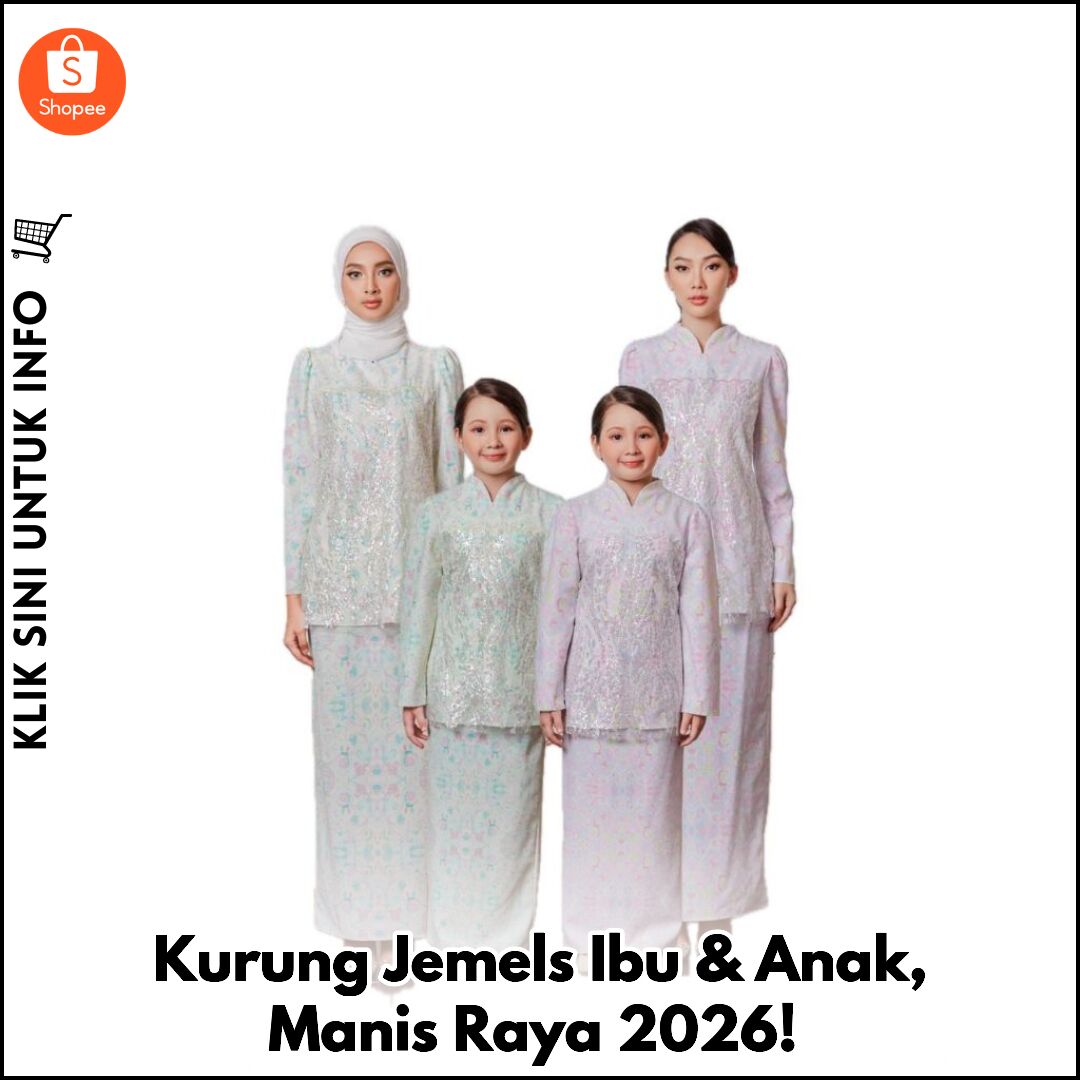 Kurung Jemels Ibu & Anak, Manis Raya 2026!