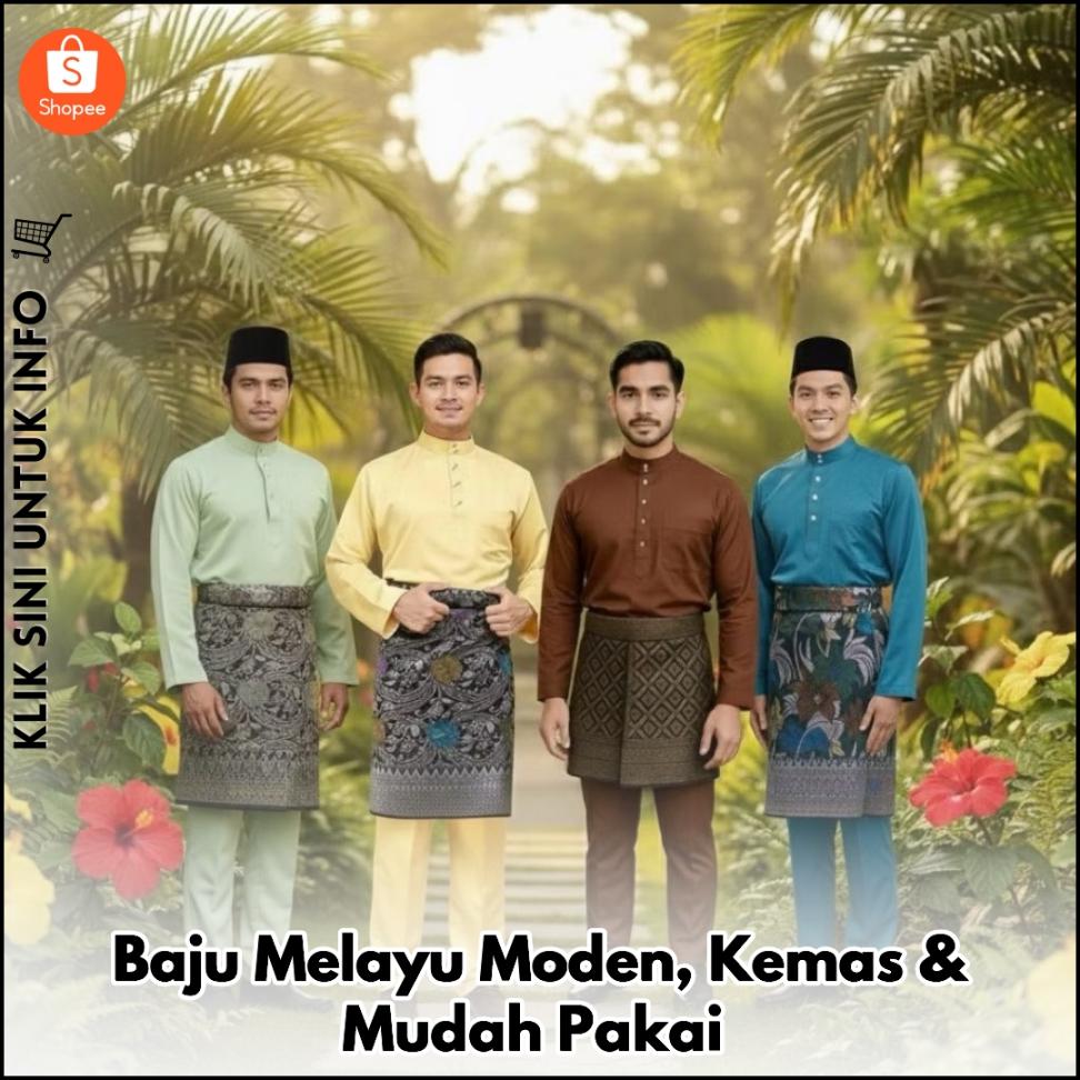 Baju Melayu Moden, Kemas & Mudah Pakai