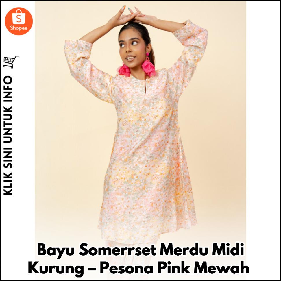 Bayu Somerrset Merdu Midi Kurung – Pesona Pink Mewah