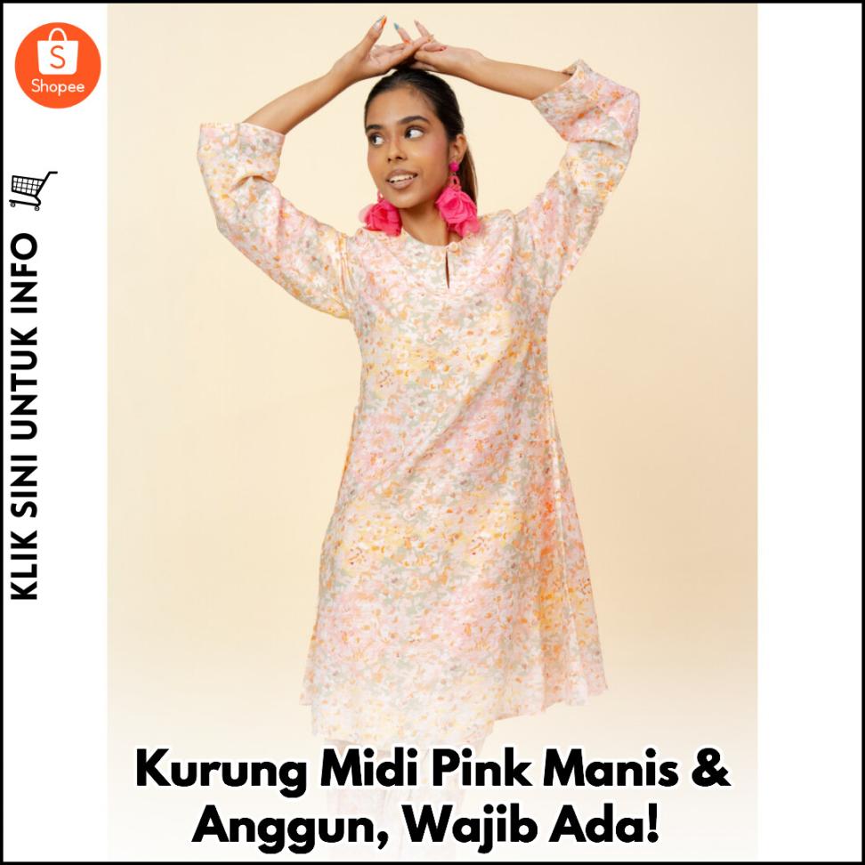 Kurung Midi Pink Manis & Anggun, Wajib Ada!