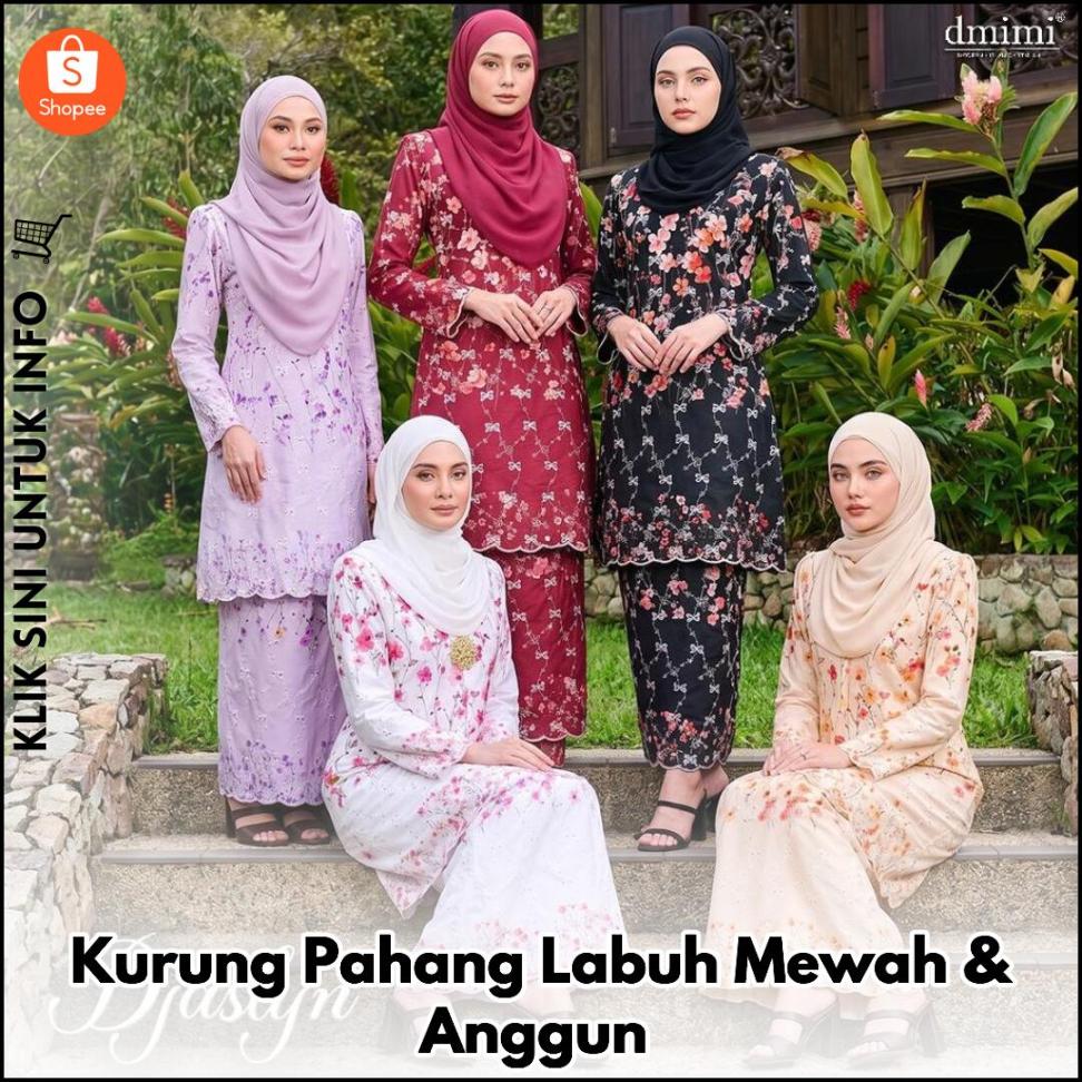 Kurung Pahang Labuh Mewah & Anggun