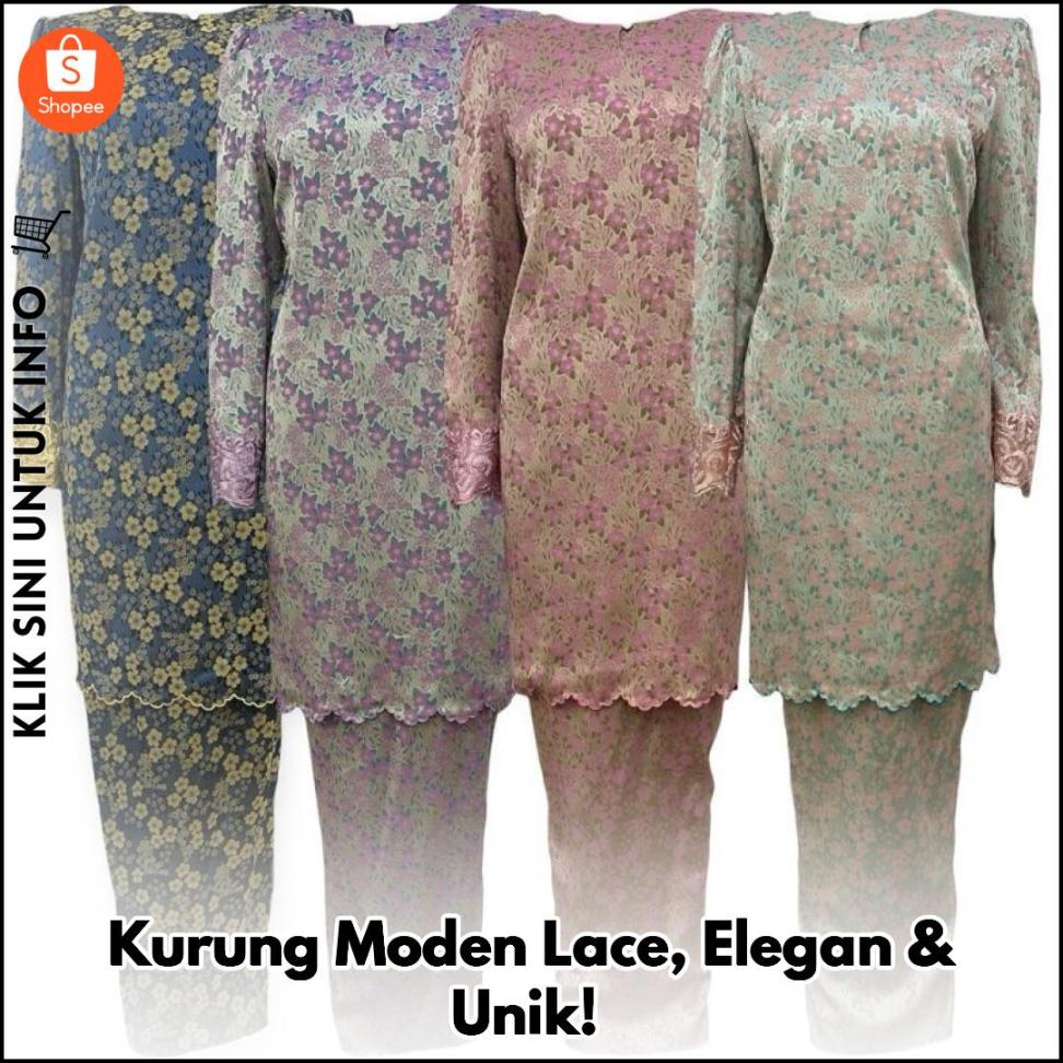 Kurung Moden Lace, Elegan & Unik!