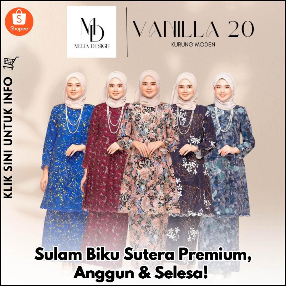 Sulam Biku Sutera Premium, Anggun & Selesa!