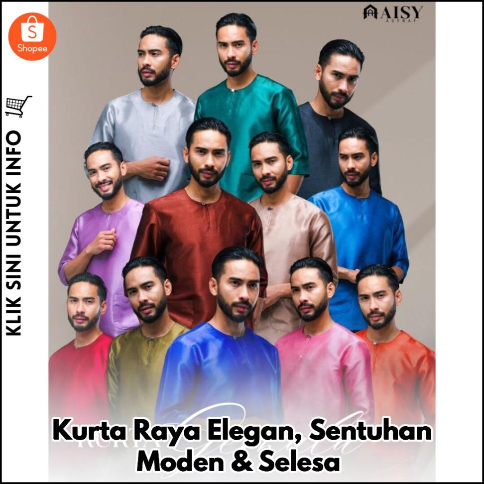 Kurta Raya Elegan, Sentuhan Moden & Selesa