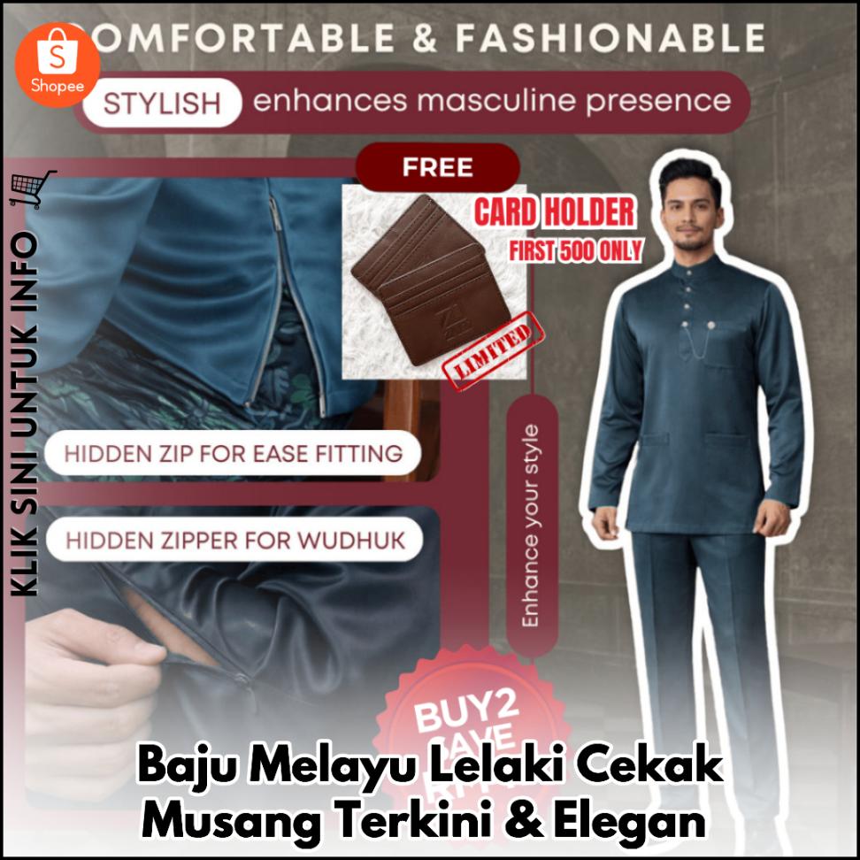 Baju Melayu Lelaki Cekak Musang Terkini & Elegan