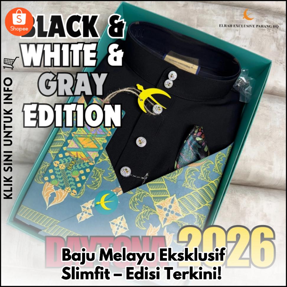 Baju Melayu Eksklusif Slimfit – Edisi Terkini!
