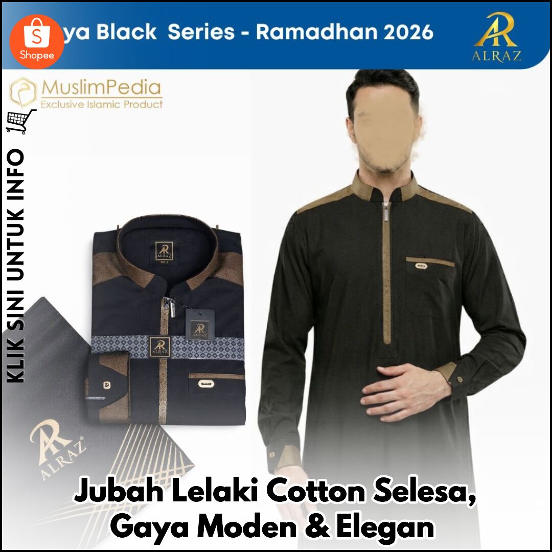 Jubah Lelaki Cotton Selesa, Gaya Moden & Elegan