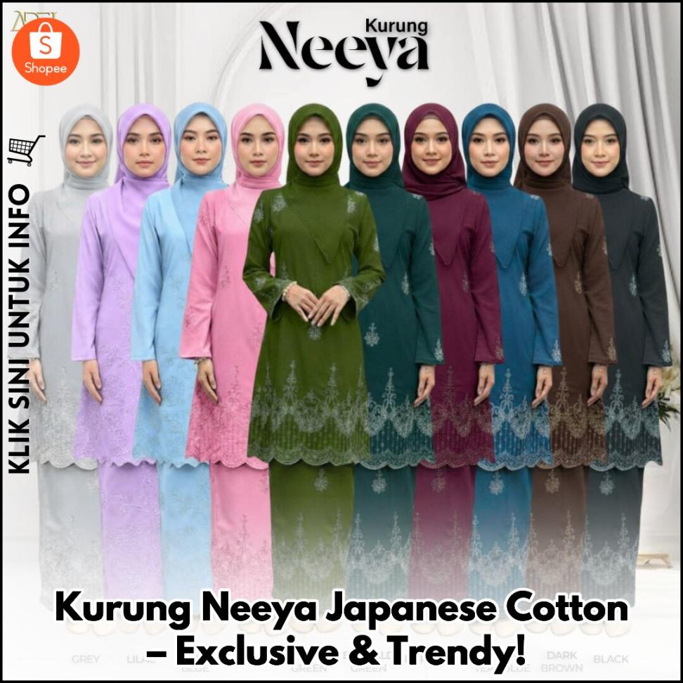 Kurung Neeya Japanese Cotton – Exclusive & Trendy!