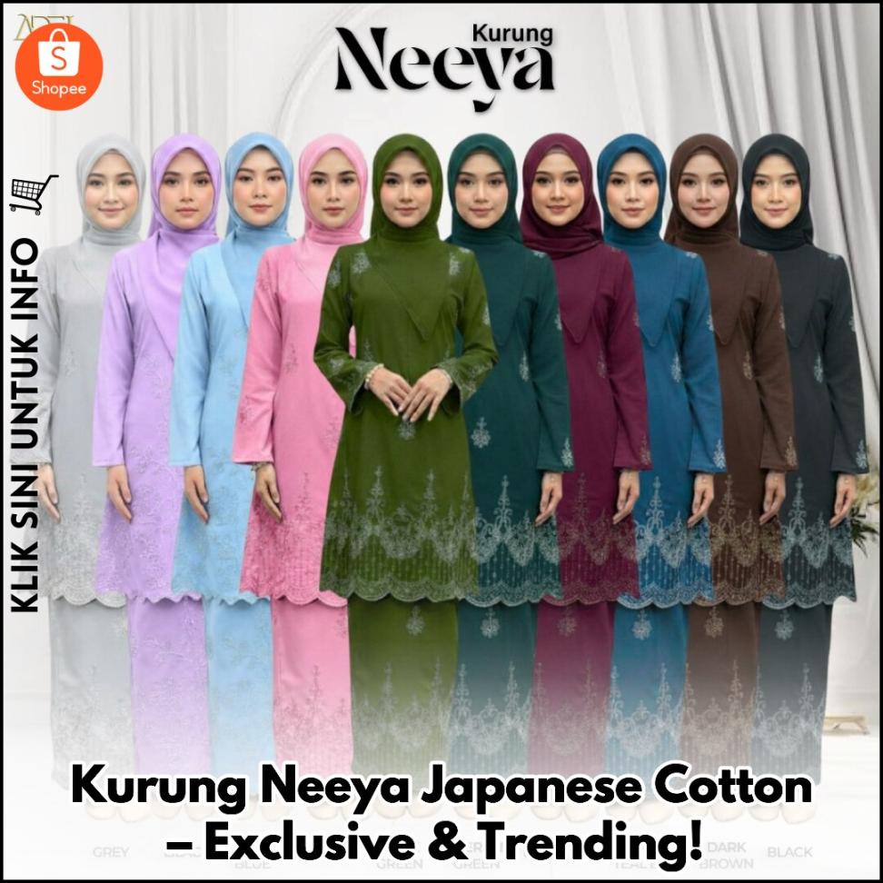 Kurung Neeya Japanese Cotton – Exclusive & Trending!