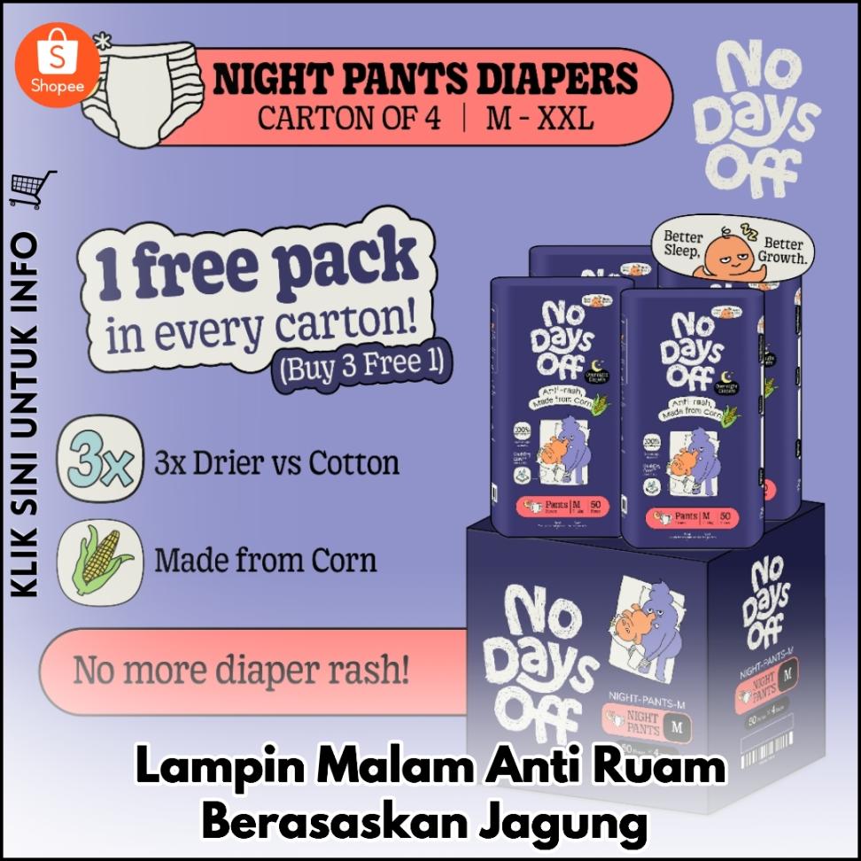 Lampin Malam Anti Ruam Berasaskan Jagung