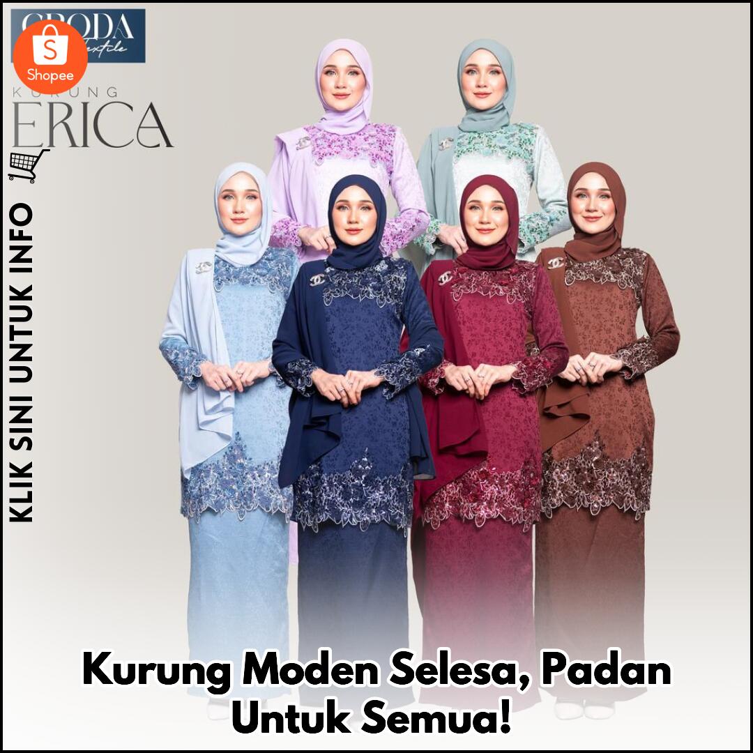 Kurung Moden Selesa, Padan Untuk Semua!