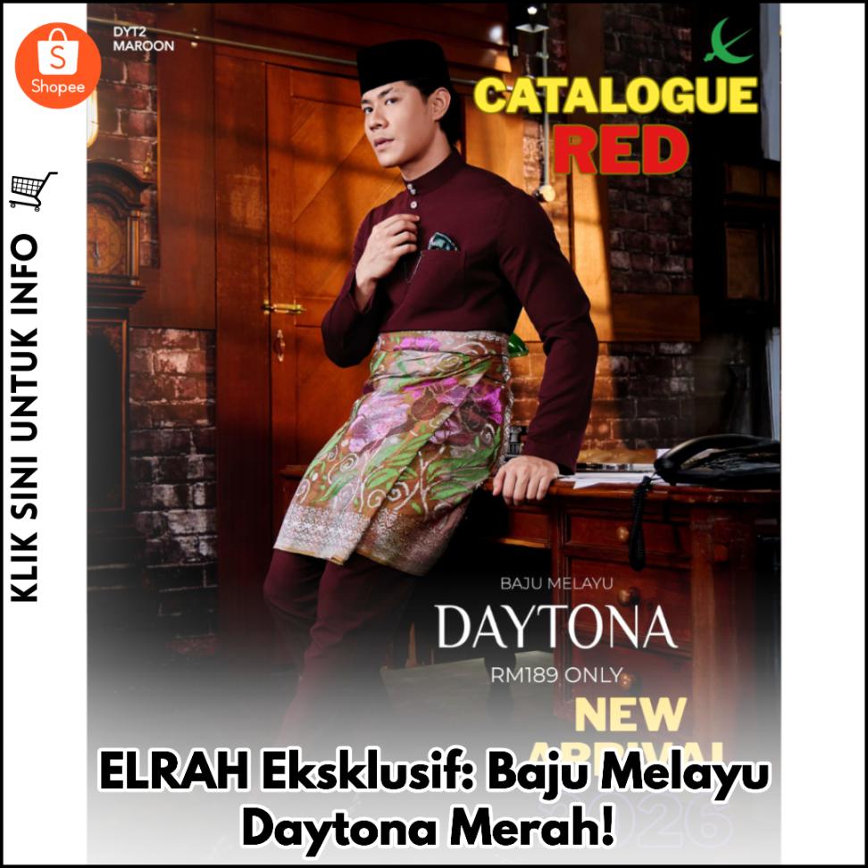 ELRAH Eksklusif: Baju Melayu Daytona Merah!