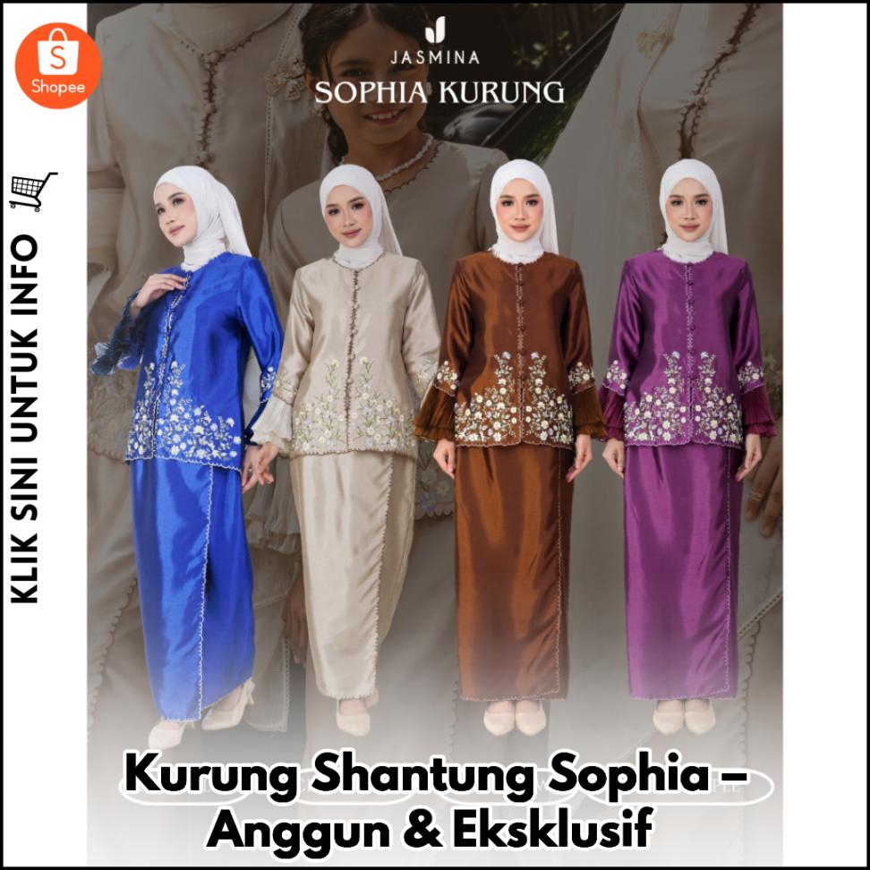 Kurung Shantung Sophia – Anggun & Eksklusif