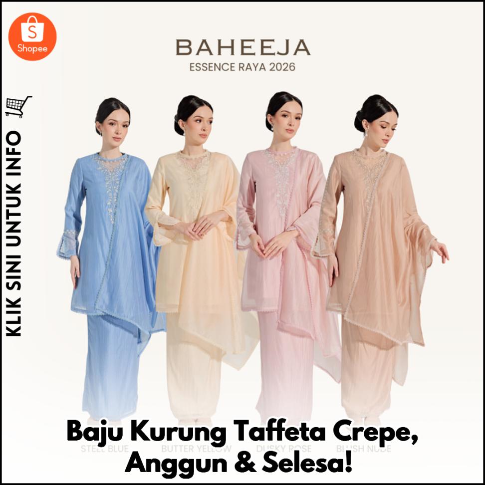 Baju Kurung Taffeta Crepe, Anggun & Selesa!