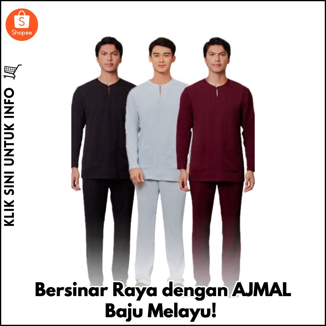 Bersinar Raya dengan AJMAL Baju Melayu!