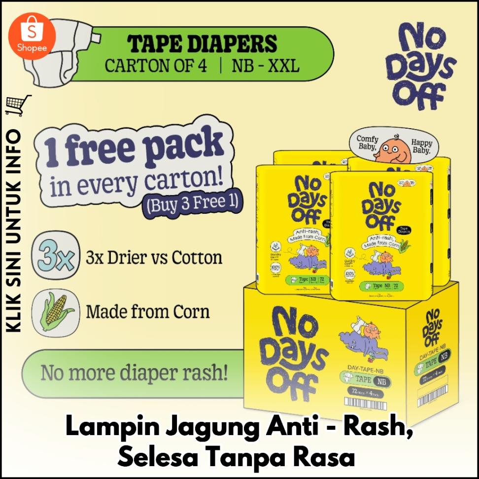 Lampin Jagung Anti-Rash, Selesa Tanpa Rasa